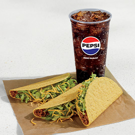 3 Crunchy Tacos Combo